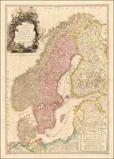 Baltic Countries and Scandinavia Map By William Faden