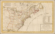 United States Map By Pierre Antoine Tardieu