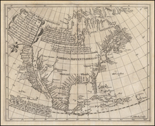 Southeast, North America and California as an Island Map By Henry Briggs