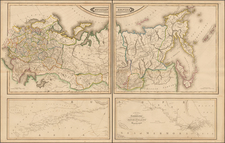 Russia, Ukraine, Turkey, Central Asia & Caucasus and Russia in Asia Map By Daniel Lizars