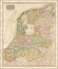 Netherlands Map By John Thomson