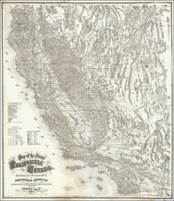 Nevada and California Map By Warren Holt / Charles Drayton Gibbes