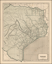 Texas Map By Sidney Morse  &  Samuel Breese