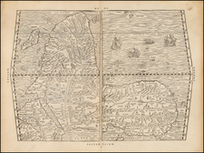 Africa and Africa Map By Giovanni Battista Ramusio