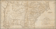 Mid-Atlantic, South and Southeast Map By Jedidiah Morse / Abraham Bradley