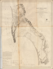 San Diego Bay From Trigonometrical Survey . . . 1857 By United States Coast Survey