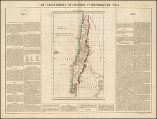 South America and Chile Map By Jean Alexandre Buchon