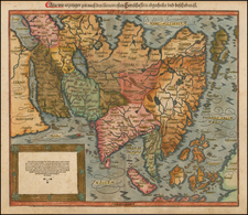 Indian Ocean, Asia, Asia, Japan and Southeast Asia Map By Sebastian Munster