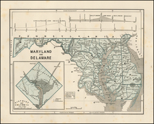 Mid-Atlantic, Washington, D.C. and Maryland Map By Sidney Morse