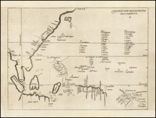 China, Japan, Southeast Asia, Philippines, Other Islands and Australia Map By Antonio de Herrera y Tordesillas