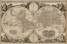 World and World Map By Nicolaes Visscher I