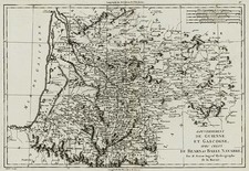 Europe, France and Spain Map By Rigobert Bonne