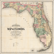 Florida Map By William Lee Apthorp