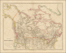 Plains, Rocky Mountains, Alaska and Canada Map By John Arrowsmith