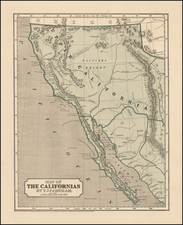 Southwest, Rocky Mountains, Baja California and California Map By Sidney Morse  &  Samuel Breese