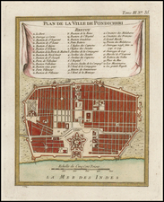 India Map By Jacques Nicolas Bellin