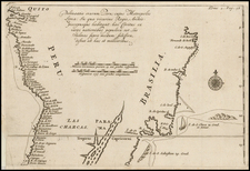 Chile, Brazil and Peru & Ecuador Map By Constantin  Renneville