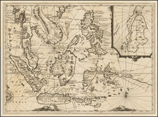 Philippines, Singapore, Indonesia and Malaysia Map By Réne Augustin Constantin De Renneville