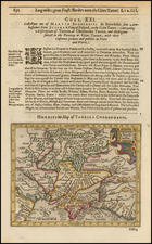 Russia, Baltic Countries, Central Asia & Caucasus and Russia in Asia Map By Jodocus Hondius / Samuel Purchas