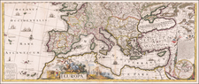 Europe, Western Europe and Mediterranean Map By Carel Allard