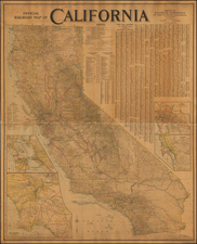 California Map By Railroad Commission of the State of California