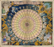 Celestial Maps and Curiosities Map By Matthaus Seutter