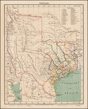 Texas Map By Carl Flemming