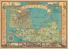 Massachusetts Map By George C. Miller & Son / Ruth Haviland Sutton