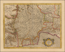 Northern Italy Map By Gerhard Mercator