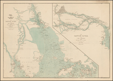 China and Hong Kong Map By Edward Weller