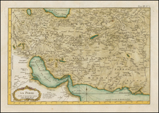 Central Asia & Caucasus and Middle East Map By Jacques Nicolas Bellin