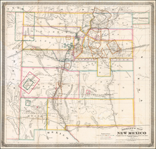 New Mexico Map By William R. Morley