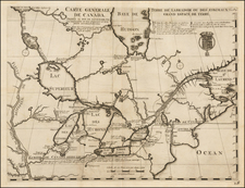 Midwest, Plains and Canada Map By Baron de Lahontan