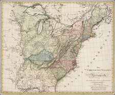 United States, Mid-Atlantic, South and Midwest Map By Schneider und Weigelschen