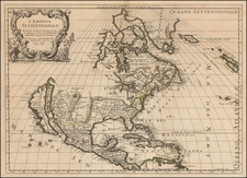 North America and California as an Island Map By Giacomo Giovanni Rossi