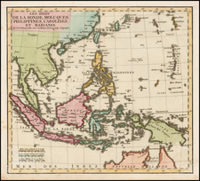 Southeast Asia and Philippines Map By Gilles Robert de Vaugondy / Charles Francois Delamarche