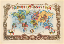 World and Pictorial Maps Map By Jacques  Liozu
