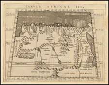 Egypt and North Africa Map By Giovanni Antonio Magini