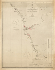 Africa and West Africa Map By A. T. F. Vidal  &  W. F. W. Owen