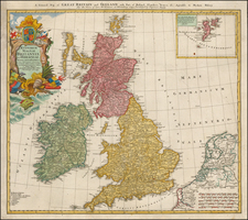 British Isles Map By Homann Heirs