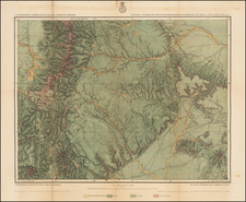 New Mexico and Colorado Map By George M. Wheeler