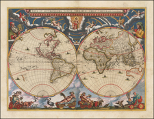 World and World Map By Johannes Blaeu