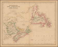 Canada Map By Henry Darwin Rogers  &  Alexander Keith Johnston