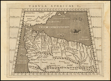 Tabula Aphricae I [Morocco & Tunisia] By Giovanni Antonio Magini