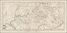 South and Kentucky Map By Mathew Carey