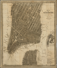 New York City Map By David Hugh Burr