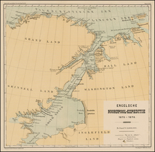 Polar Maps, Canada and Western Canada Map By Tijdschrift Aardrijkskundig, Genootschap