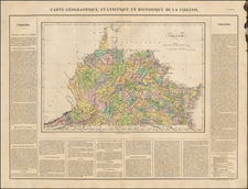 Virginia Map By Jean Alexandre Buchon