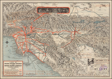 California Map By Pacific Electric Railway / Gerald  Allen Eddy