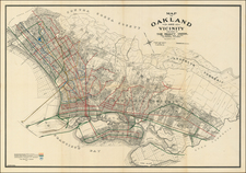 California and San Francisco & Bay Area Map By Woodward, Watson & Co.